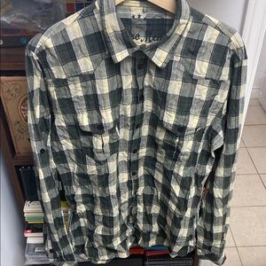 Vintage Castra Men Plaid Men's Shirt
